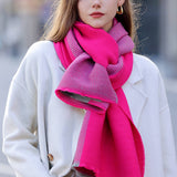 DOUBLE SIDED CRINKLE SCARF ELEGANT WINTER WRAP_CWASC0208