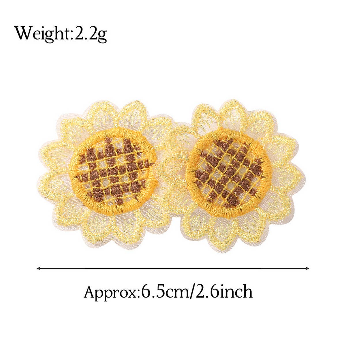 Vintage Childrens Sunflower Hair Clip