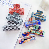 SPRING TROPICAL FLORAL HAIR CLAW HOLLOW DESIGN_CWAHA0401