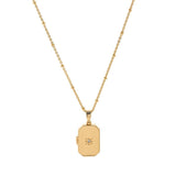 HEART FLOWER ALBUM PENDANT NECKLACE_CWMM5331