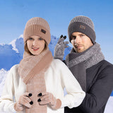 OUTDOOR WARM GLOVES AND SCARF THREE PIECE SET_CWASC1138