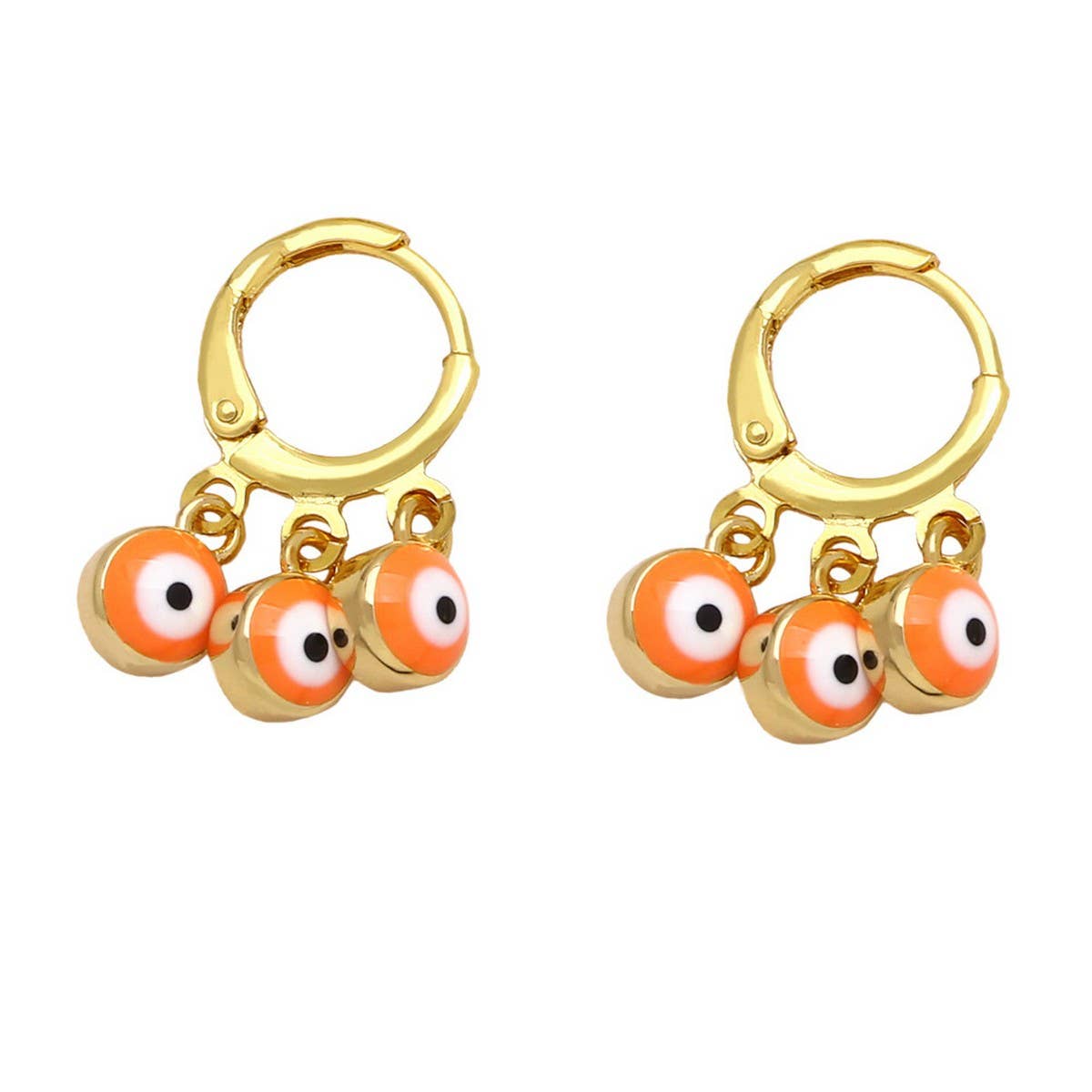 RETRO COLORFUL OIL DROP DEVILS EYE EARRINGS_CWAJE1021