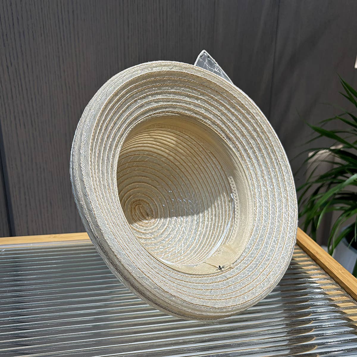 FASHIONABLE CURLED MESH FLOWER BUCKET HAT_CWAH1211