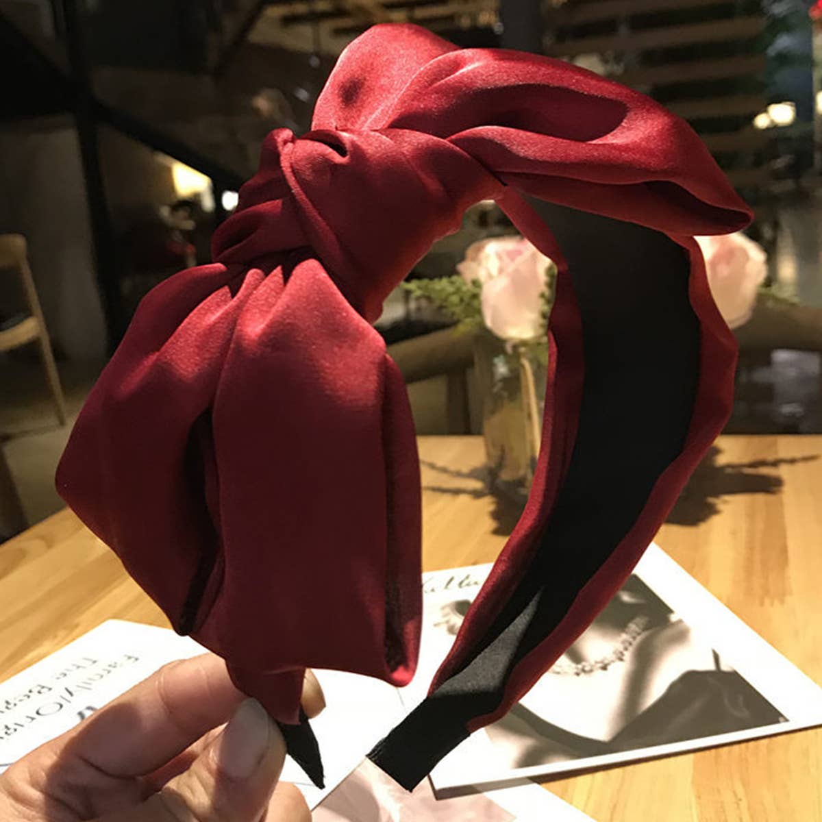 BOW DECOR HAIR HOOP_CWAHA0191