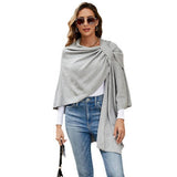 SOLID COLOR SPRING THIN WINDPROOF SHAWL WITH BARS_CWMM2083