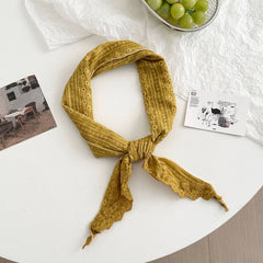 Plain Scarf Neck Tie Small Shawl_Cwasc02991