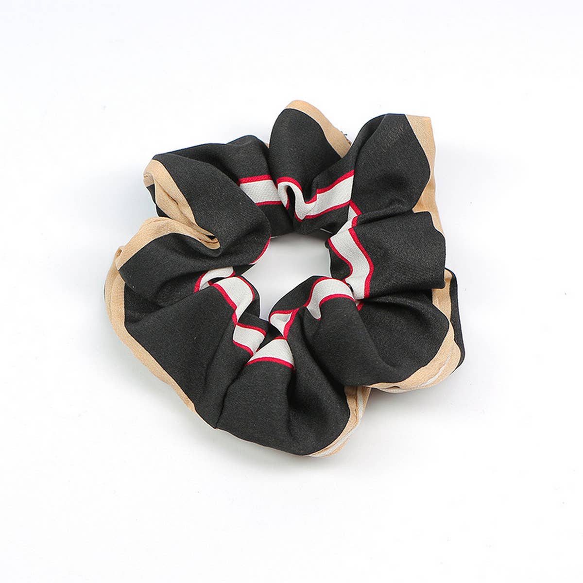 PRINTED FRESH STRIPED HAIR TIE_CWAHA1069
