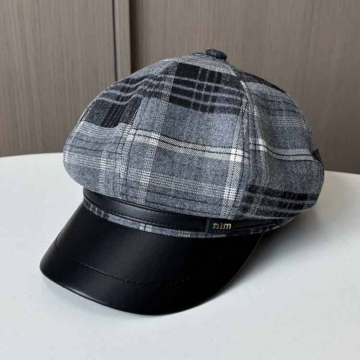 Versatile British Style Plaid Beret_Cwab2907