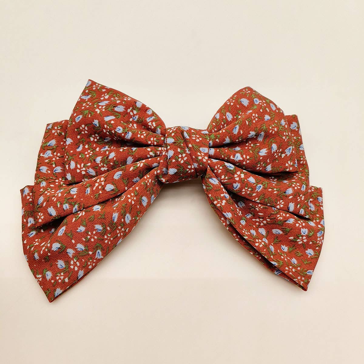 NEW THREE LAYER KNOTTED LARGE BOW HAIRPIN_CWAHA0852