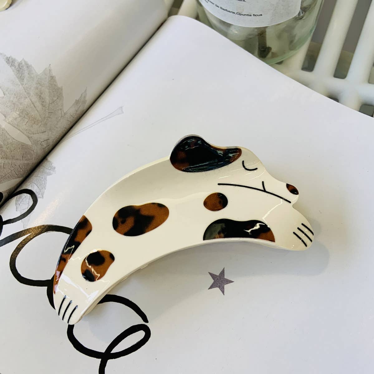 Cwaha4501_Animal Hair Catcher Spotted Dog Hair Clip