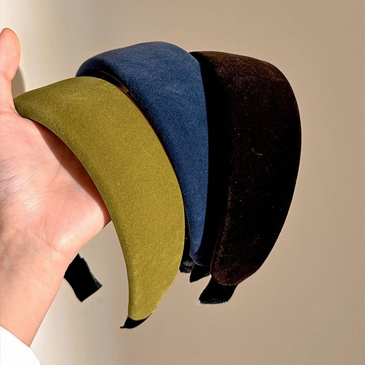 Velvet Wide Headband Elegant Daily Wear_Cwaha07833