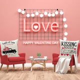 SIMPLE VALENTINES DAY LETTER PRINT PILLOWCASE_CWMM0778