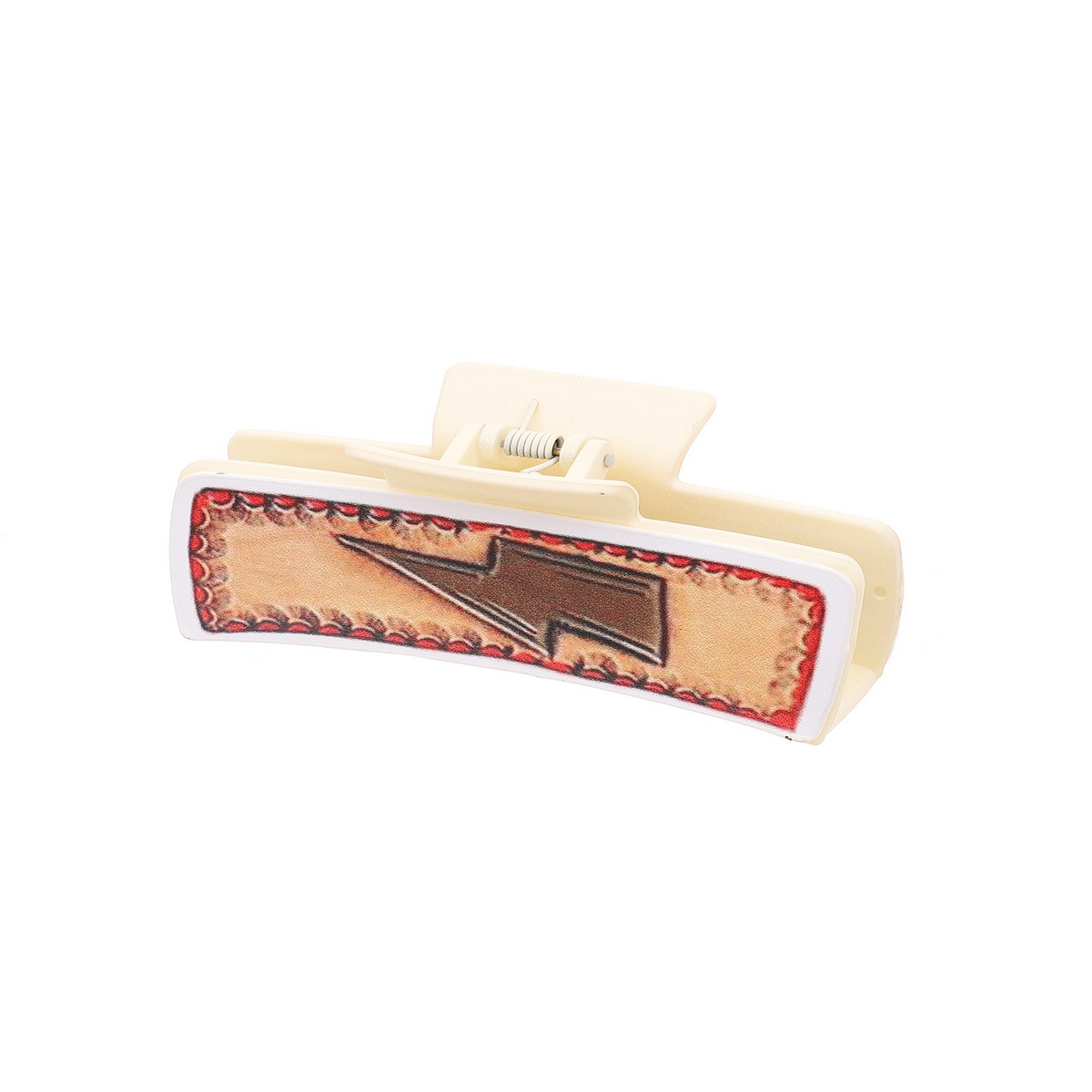 Western Cowboy Style Pu Leather Hair Clip Large_Cwasc03059