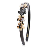 ACETATE GEOMETRIC FLOWER HEADBAND HAIRPIN_CWAHA4348