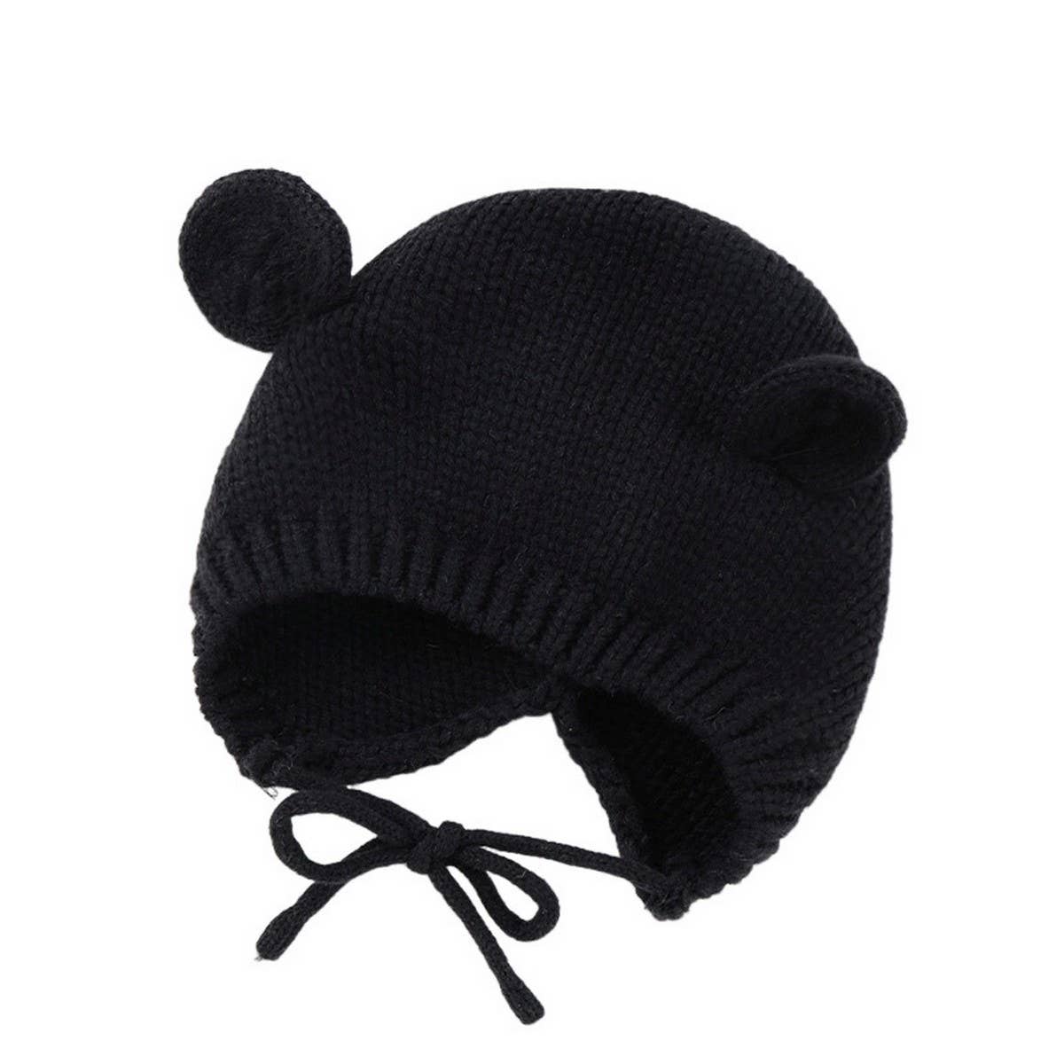 SOLID COLOR KNITTED CHILDRENS WARM WOOLEN HAT_CWAH1746