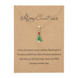 Cwaje2559_Christmas Oil Paper Card Necklace