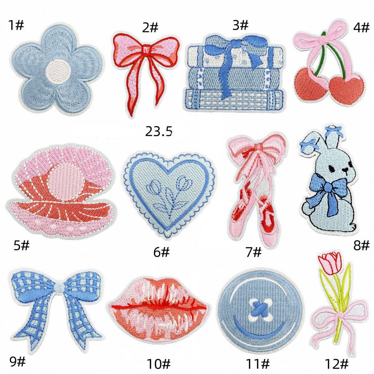 CARTOON EMBROIDERY BLUE SERIES CLOTH PATCH_CWMM4066