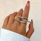 SIMPLE ASYMMETRICAL STATEMENT FRENCH RING_CWAJE1926