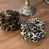 Design Leopard Print Flower Full Back Hair Clip