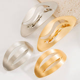 GLOSSY GEOMETRIC METAL SPRING HAIR CLAW CLIP_CWAHA6197