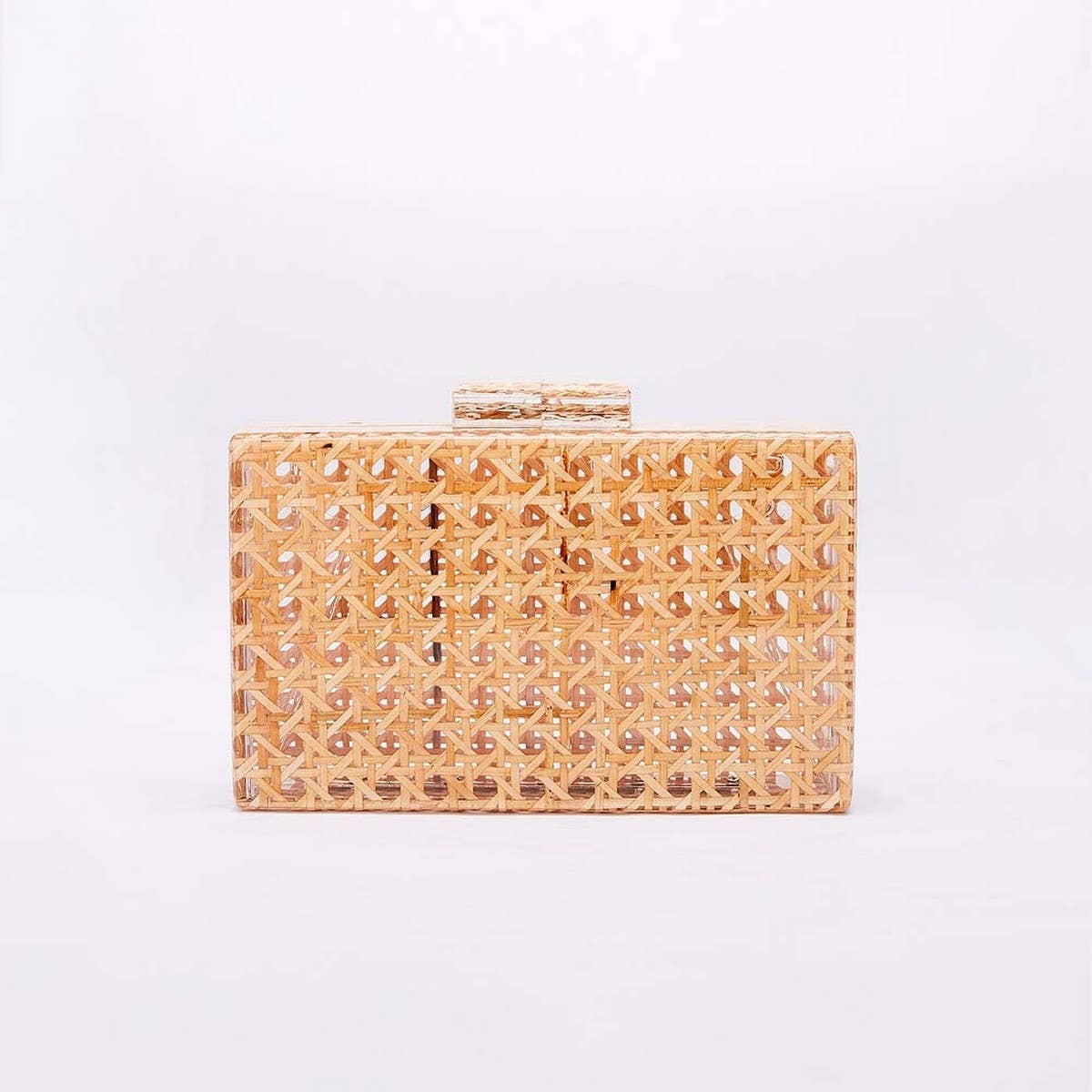 Vintage Rattan Acrylic Clutch Chain Shoulder Bag_Cwab5865