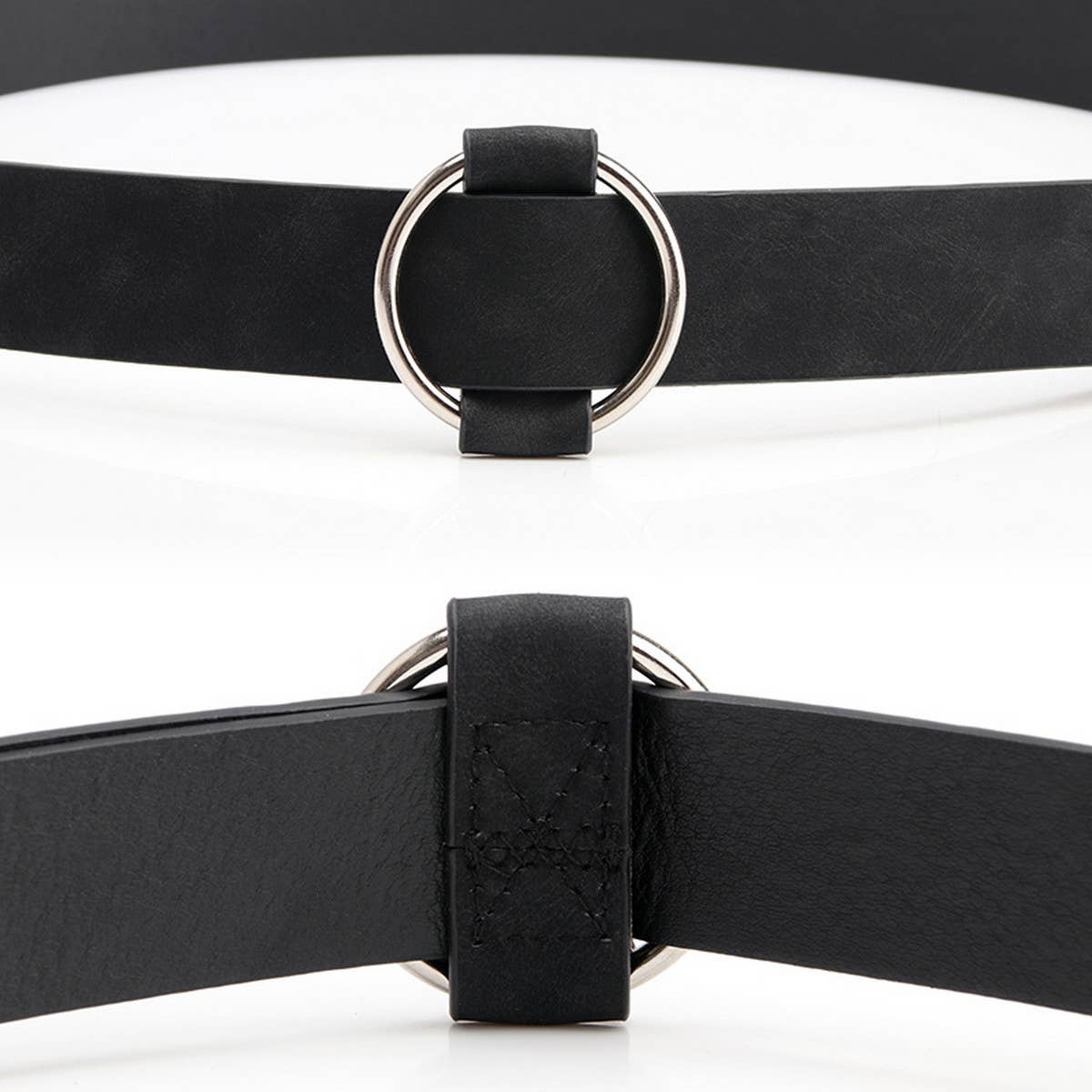 Cwabe0942_Round Buckle Needle-Free Freely Adjustable Belt