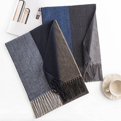 MENS PLAID COLORBLOCK SCARF WINTER WARM STYLE_CWASC0993