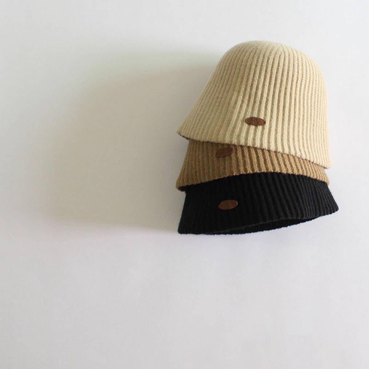 Vertical Striped Childrens Solid Color Bucket Hat_Cwah2864
