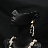 LIGHT LUXURY NATURAL PEARL EARRINGS FOR WOMEN_CWAJE3819