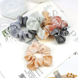 NEW CONTRASTING COLOR SPLICED SILVER HAIR ROPE_CWAHA1020