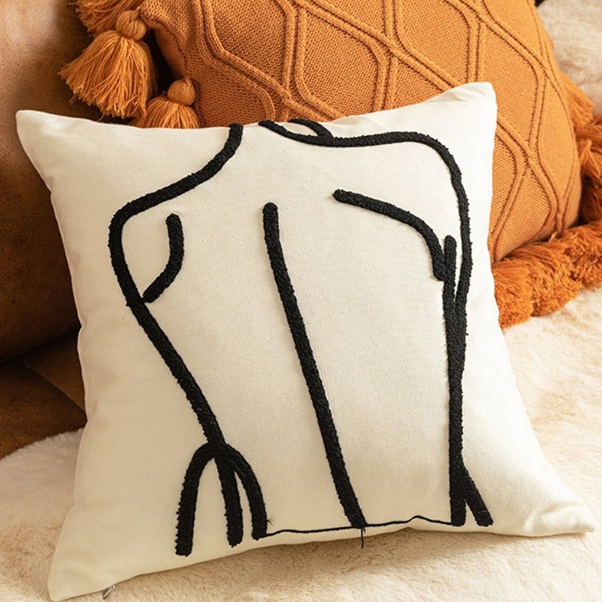 SOFA PILLOW COVER FOR LIVING ROOM BAY WINDOW_CWMM7698