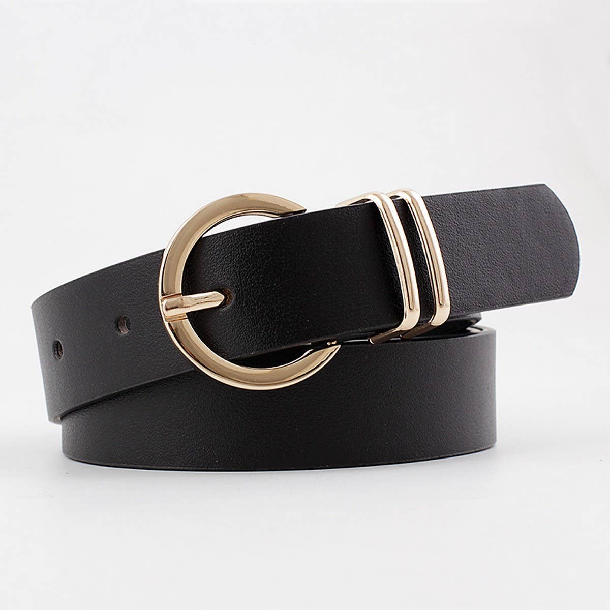 RING HOLE PIN BUCKLE DECORATIVE AMERICAN BELT_CWASC0582