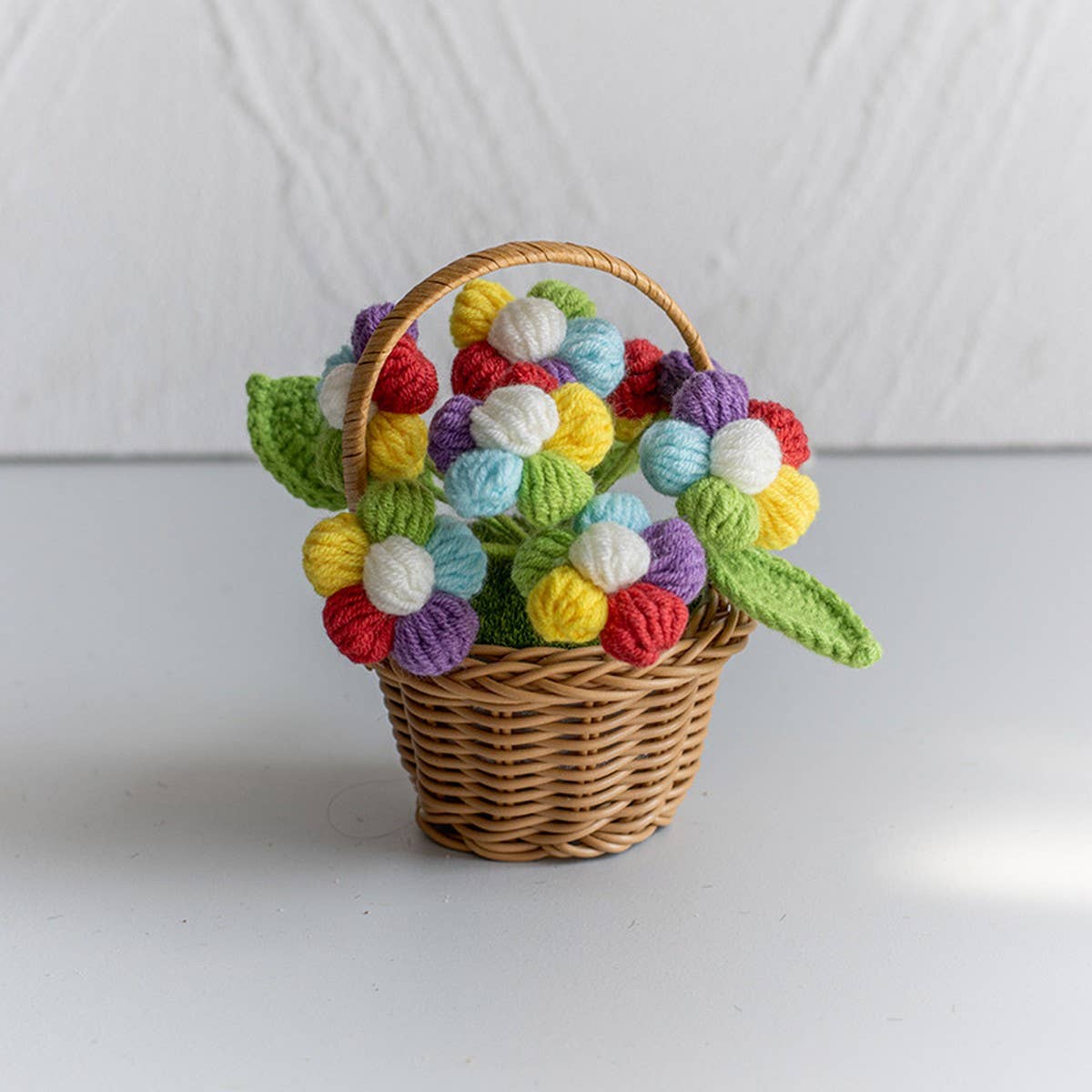 Cwmm9288_Handmade Crocheted Puff Flower Pot