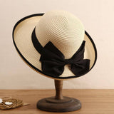 SUMMER EXQUISITE BEACH SUN PROTECTION STRAW HAT_CWAH3435