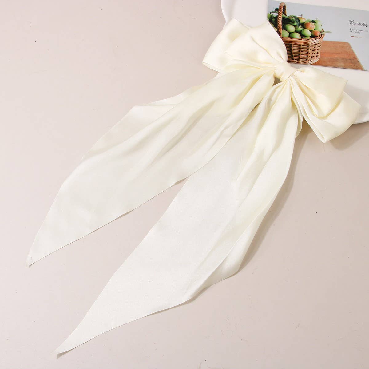 Cwaha1104_Simple Temperament Bow Hair Clip