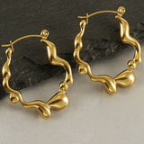 GOLD SIMPLE HUGGIE HOOP EARRINGS_CWAJE0577