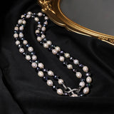LUXURY RETRO NATURAL FRESHWATER PEARL NECKLACE_CWAJE3840