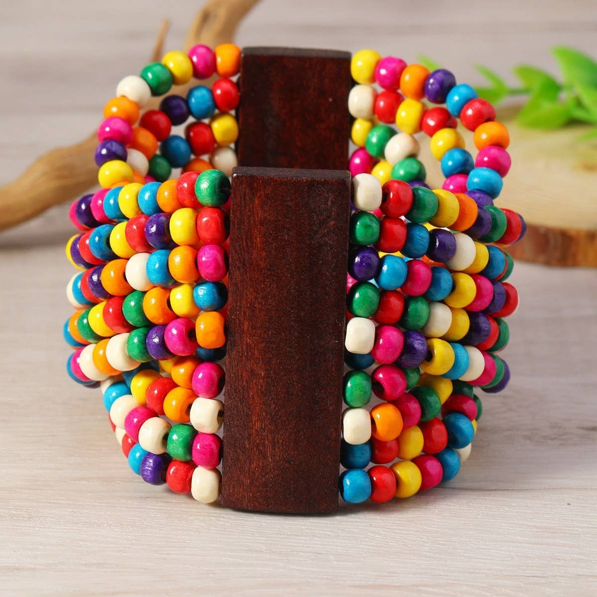HAND WOVEN ETHNIC RETRO WOODEN BRACELET_CWMM4416