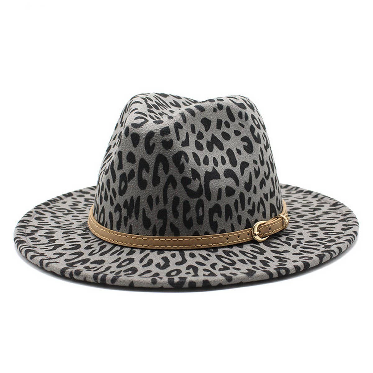 Woolen Jazz Hat Wide Brim Hat Flat Brim Hat_Cwah2576