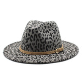 Woolen Jazz Hat Wide Brim Hat Flat Brim Hat_Cwah2576