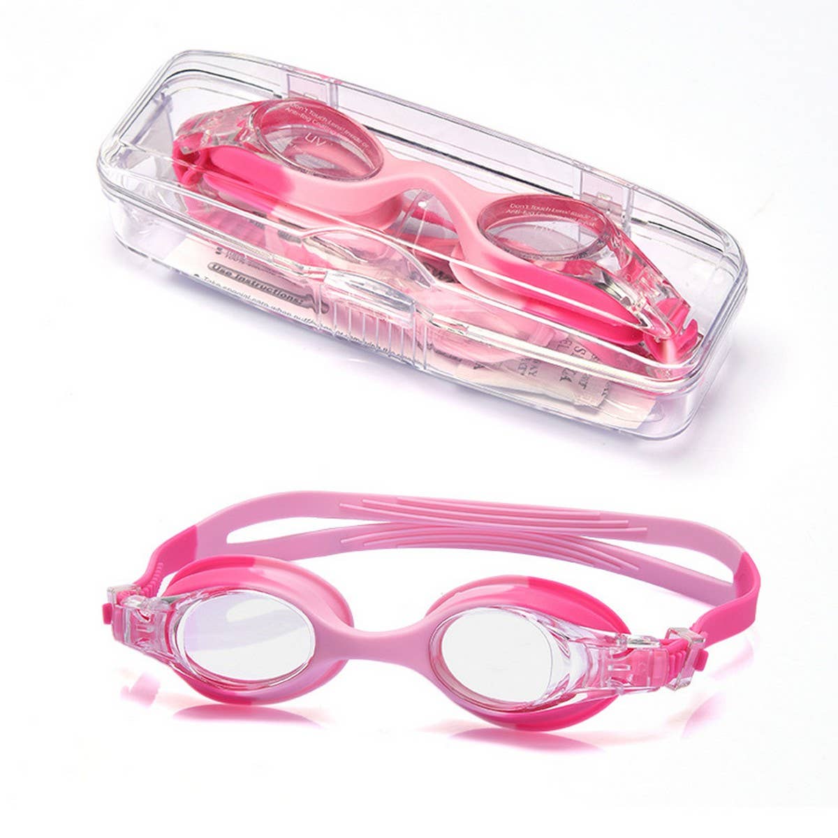 KIDS SWIM GOGGLES HD ANTI FOG SILICONE DESIGN_CWASG1051