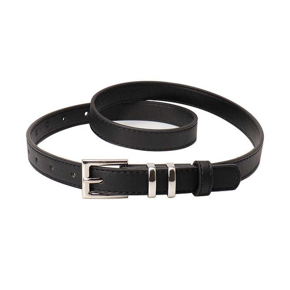 Cwabe0941_Simple High-End Square Buckle Belt