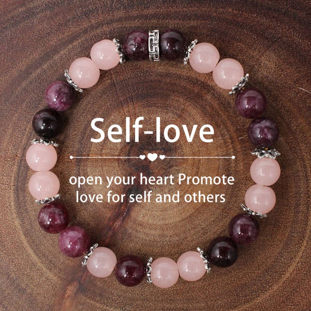 Colorful Round Beaded Natural Stone Bracelet_Cwmm11258