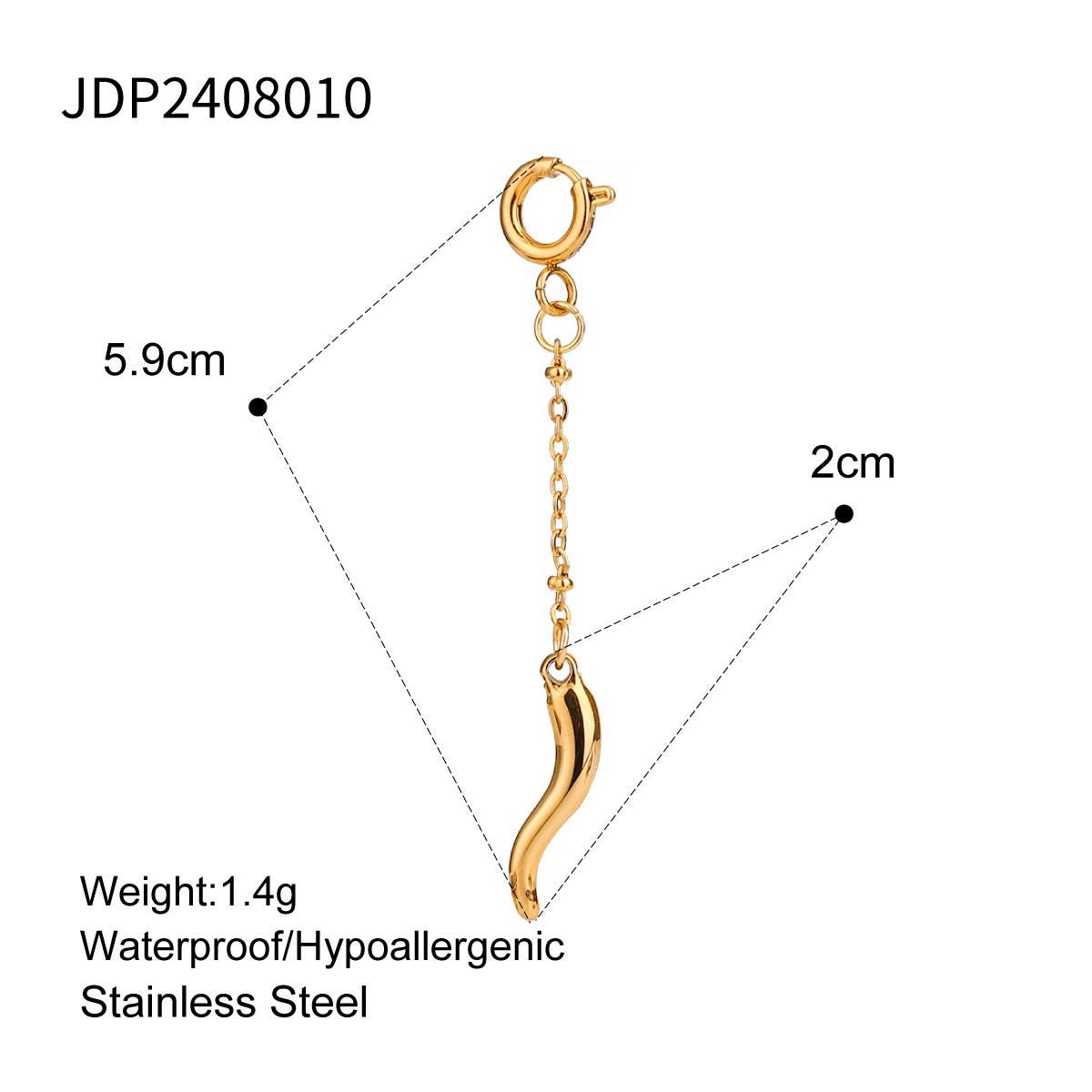 BIKINI PENDANT STAINLESS STEEL JEWELRY ACCESSORIES_CWMM4687