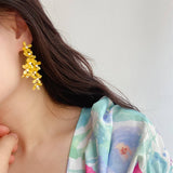 OSMANTHUS SMALL FRESH LADY ART EARRINGS_CWAJE1706