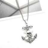 PERSONALIZED HIP HOP PIRATE SKULL PENDANT NECKLACE_CWAJE0971