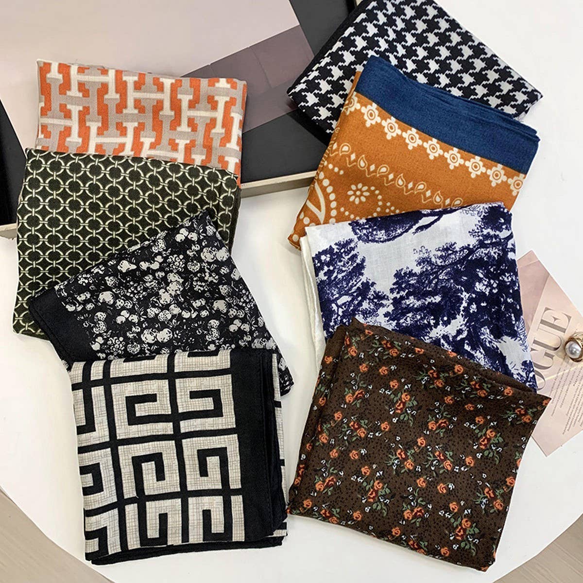 FASHIONABLE SQUARE SCARF FOR ALL MATCH DECORATION_CWASC1982