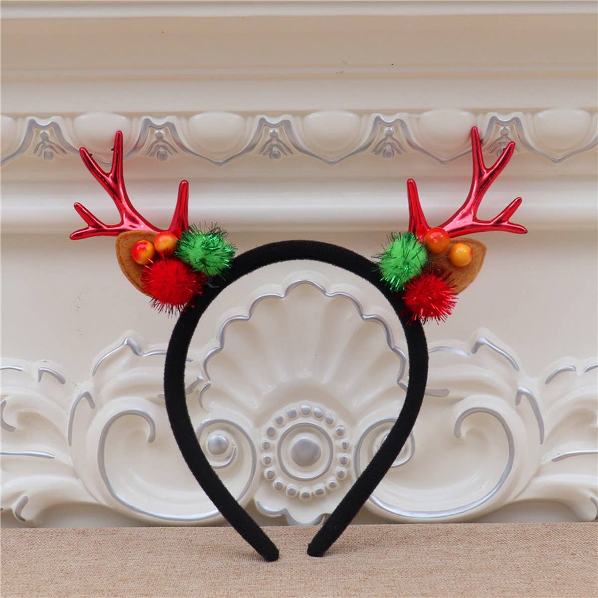 CHRISTMAS DEER ANTLERS CHILDRENS HEADBAND_CWAHA2737