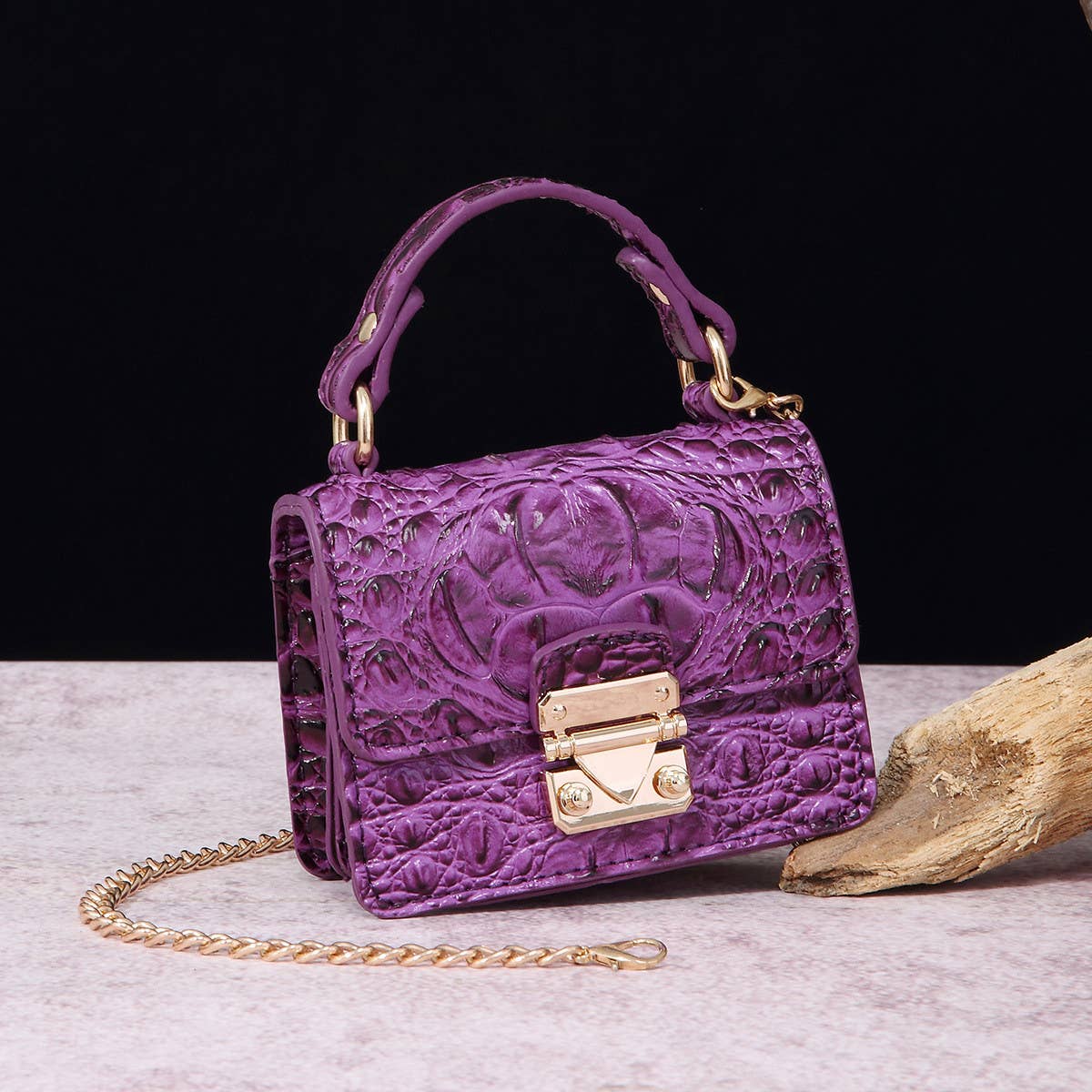 FASHION MULTICOLOR CROCODILE CROSSBODY BAG_CWAB2597