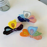 RHINESTONE BUTTERFLY HAIR CLAW CHIC SIMPLE CLIP_CWASC1599